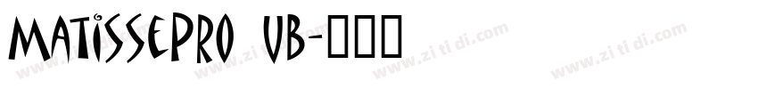 MatissePro UB字体转换